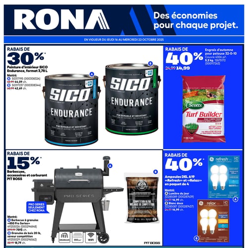 Rona - Page : 1 - Vos Offres Rona: Réinventez Votre Espace du 16 au 22 ...