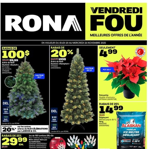  Rona - Solde du Vendredi Fou