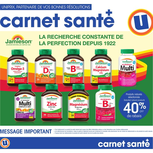  Uniprix - Carnet Santé