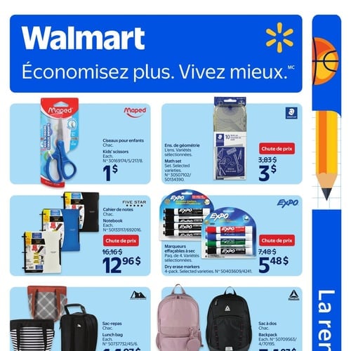  Walmart - La Rentrée Scolaire