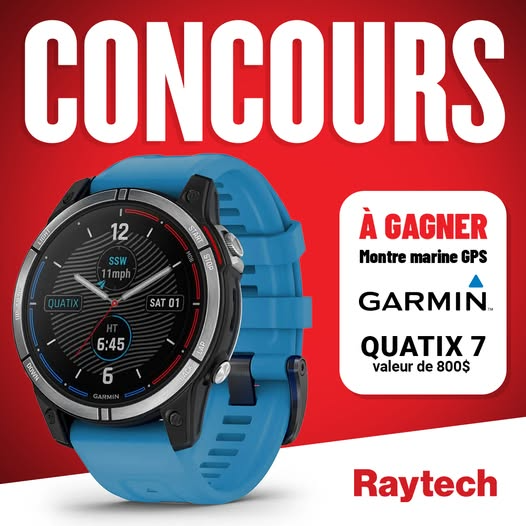 Participez et remportez une montre marine GPS d'une valeur de 800 dollars !