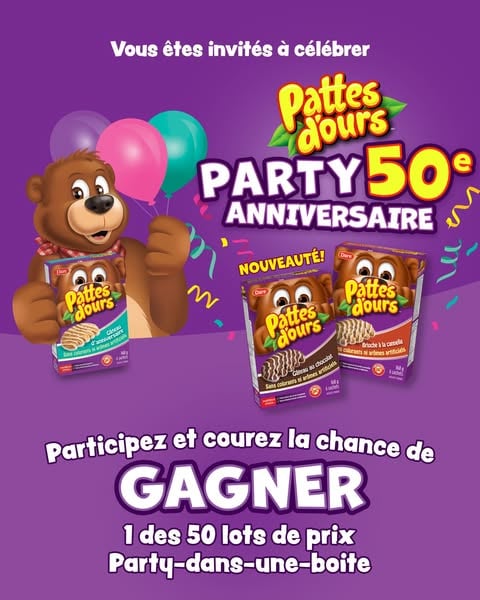 Célébration du cinquantenaire de Pattes d'ours avec un concours prestigieux!