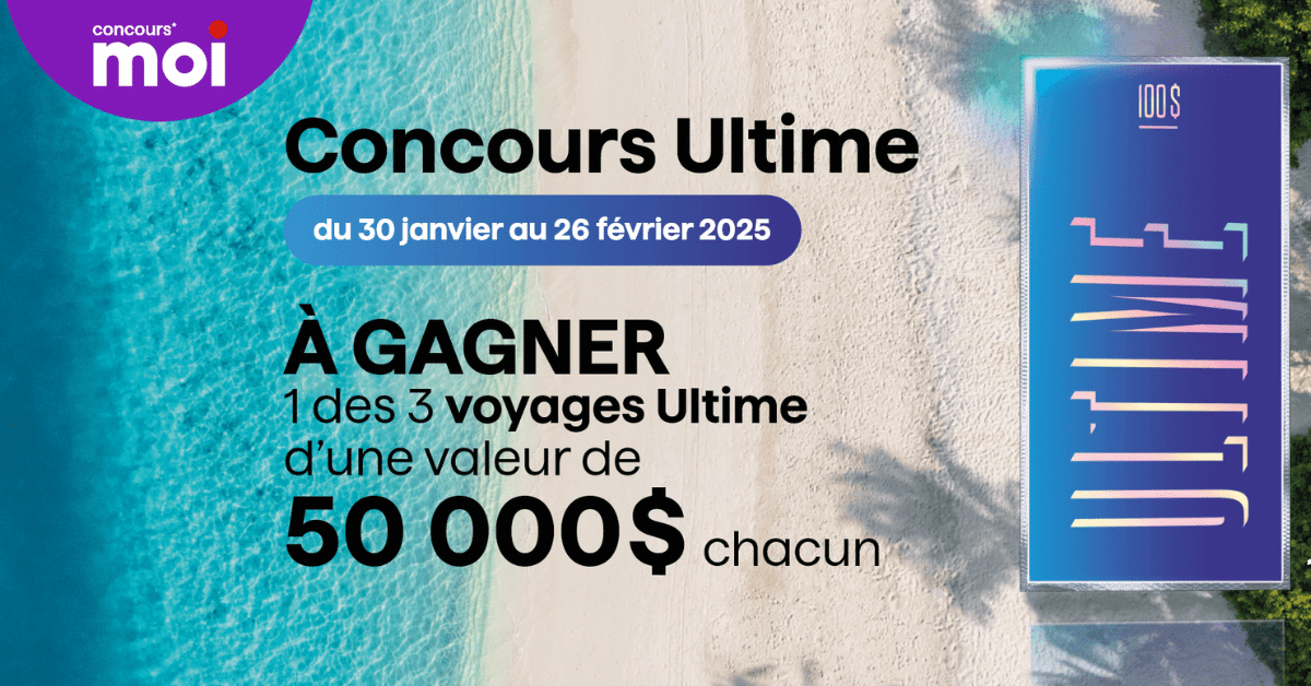 Concours « Programme Moi » : Remportez l'un des trois voyages prestigieux de 50 000 $ chacun.