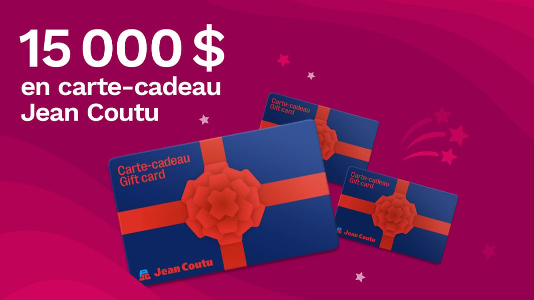 Participez au concours Rythme 105,7 pour remporter 15 000$ en cartes-cadeaux Jean Coutu!